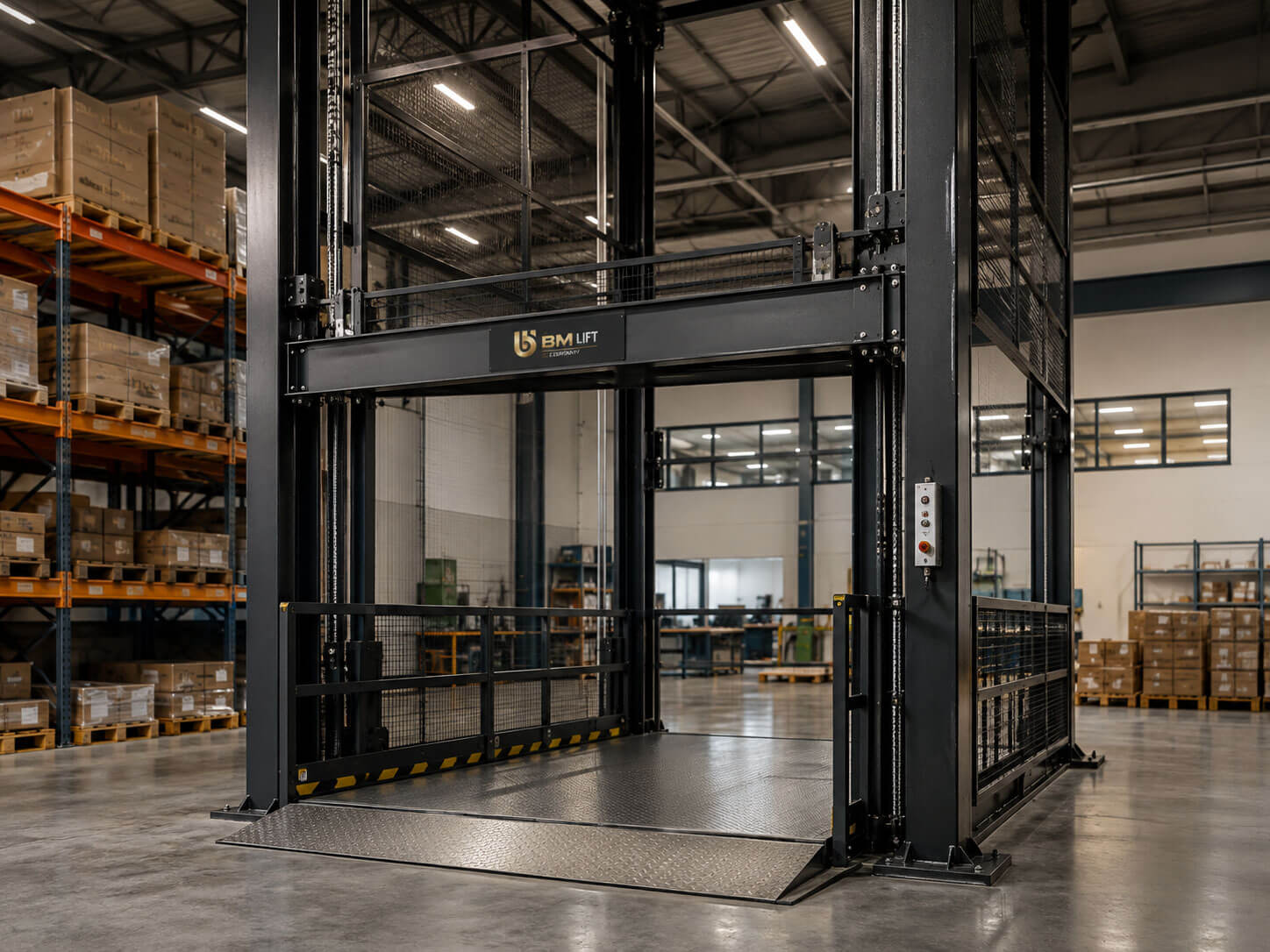 Fabrika İçi Yük Asansörü ve Platform